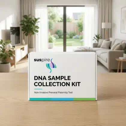 Non-invasive prenatal paternity test DNA sample collection kit by Suspire LLC