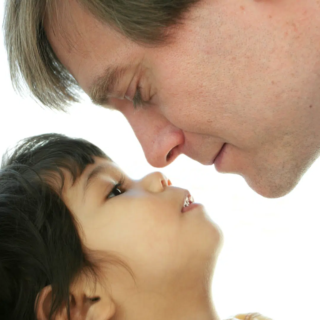 DNA Paternity Image of father and child