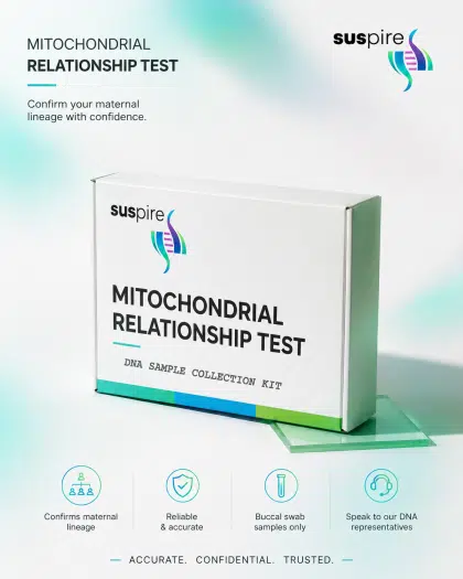 Mitochondrial Relationship Test kit for maternal lineage DNA testing UAE