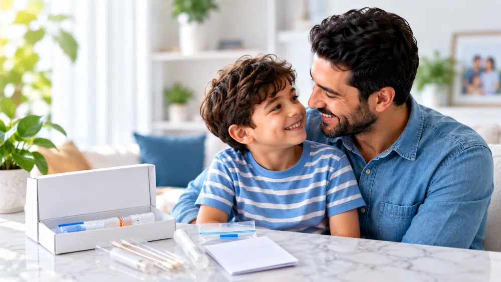 Father and Son Testing Moments